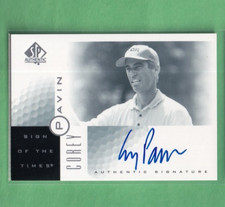 2001 UPPER DECK GOLF COREY PAVIN SIGN OF THE TIMES ON CARD AUTOGRAPH!
