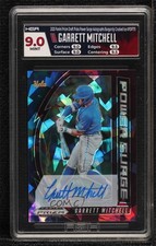2020 Prizm Draft Picks Burgundy Cracked Ice 11/12 Garrett Mitchell Auto 0nr3