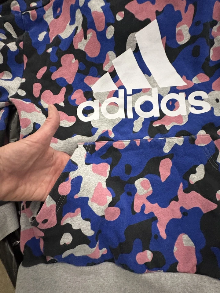 ADIDAS Multicolor Camuflaje Manga Larga Unisex Sudadera con Capucha Juniors 18-20 Foto 4 de 4