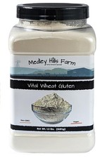 Vital Wheat Gluten By Medley Hills Farm 1.5 lbs. in Reusable Container High ...