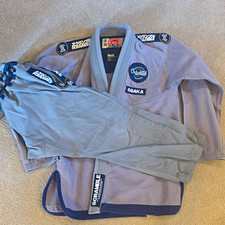 Scramble Osaka BJJ Gi Set Jacket & Pants Gray...