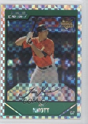 2007 Bowman Draft Chrome X-Fractor 14/299 Jon Knott #BDP17 0b5