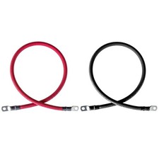 Battery Inverter Cables 2/0 AWG for Solar RV Car Boat 7 feet with 3/8" Lugs