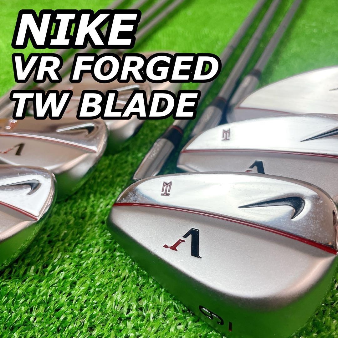 マッスルアイアン　Nike VRフォージドTW5-P タイガーウッズモデル AsNEW Nike Vr TW Forged Japan🇯🇵Model ( 5~P + Sw ) Tiger Woods 7x