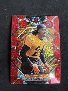 2023 Panini Mosaic #335 Joey Porter Jr. (RC) Red Sparkle