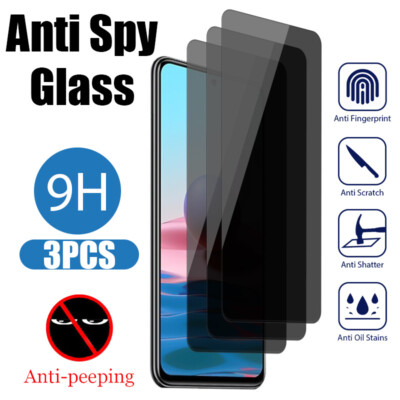 For Xiaomi Redmi Note 12 4G Privacy Tempered Glass Anti-Spy Screen Protector
