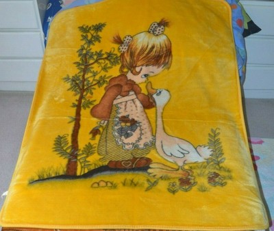 precious moments baby girl blanket