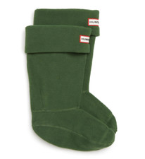 Hunter K2010 Kids Green Fleece Welly Boot Socks Sz XL 4-6K
