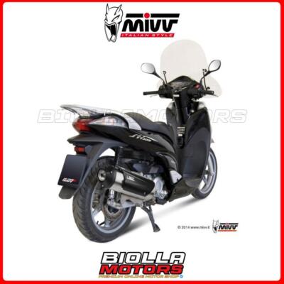 SILENZIATORE COMPLETO MIVV URBAN HONDA SH 300 300 2012- ST. STEEL ORIGINAL C.HO.