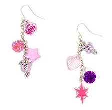 My Little Pony Girl's TWILIGHT SPARKLE Mismatched Charms Drop Earrings NWT