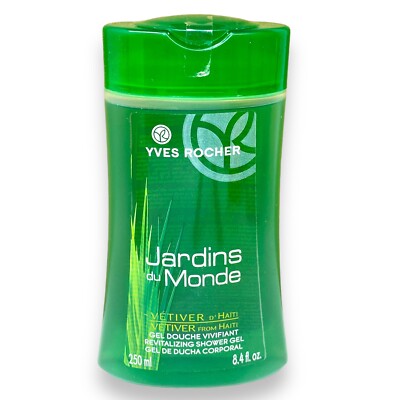 Yves Rocher Jardins du Monde Vetiver From Haiti Shower Gel 8.4 oz / 250 ml New