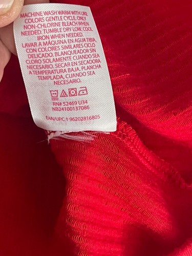Camiseta sin mangas No Boundaries Junior roja acanalada talla XXL (19) NUEVA CON ETIQUETAS - Imagen 9 de 10