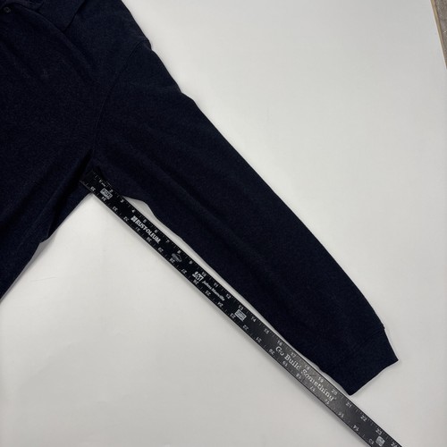 Camisa Polo Eddie Bauer Para Hombre XXL Cuello Azul Marino 1/4 Botón Manga Larga - Imagen 7 de 8