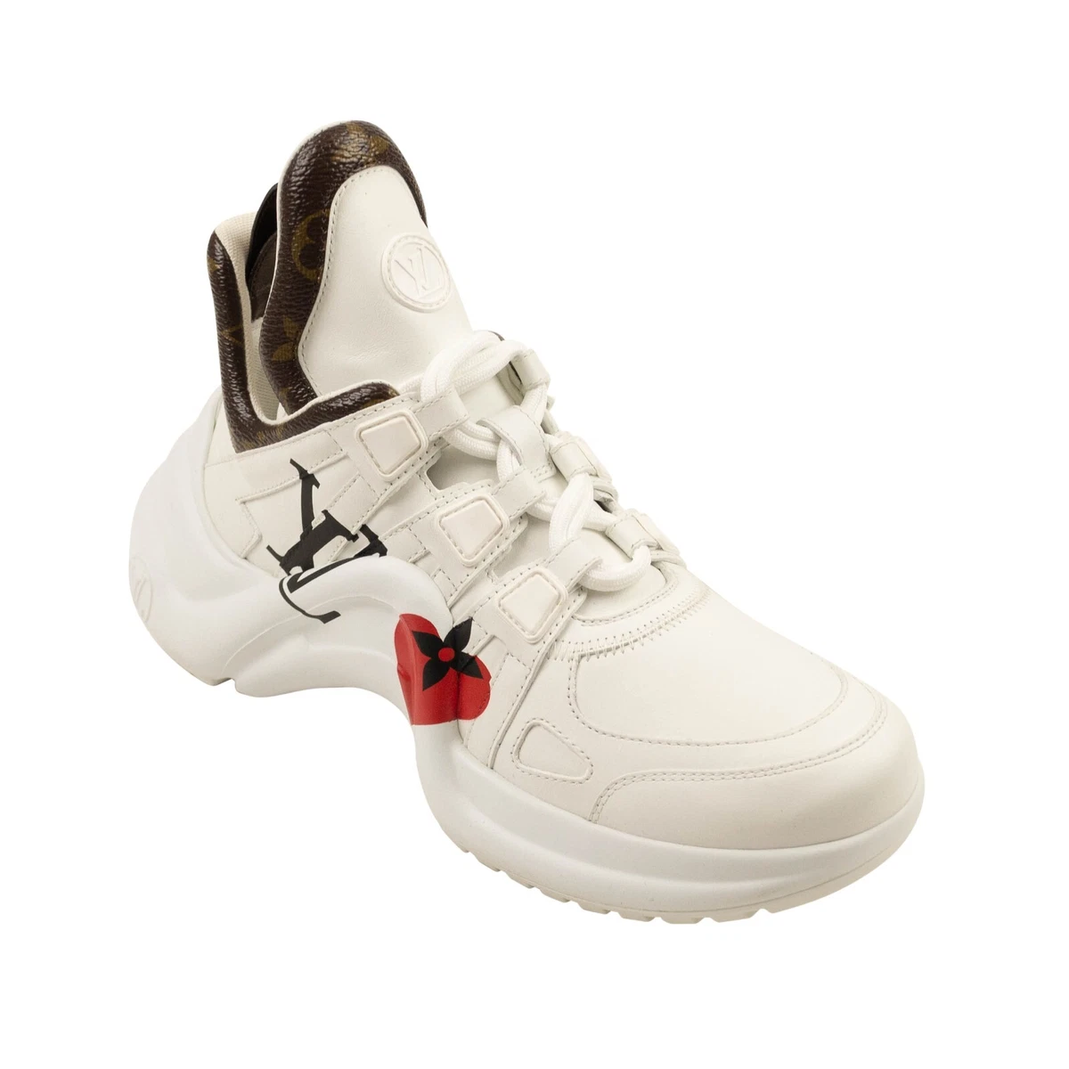 Archlight leather trainers Louis Vuitton White size 38 EU in Leather -  36888845