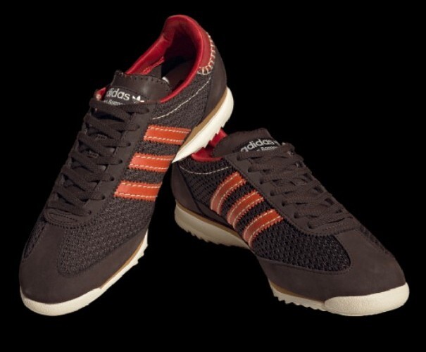 Size 13 - adidas Wales Bonner SL72 Knit Shoes Dark Brown/Orange/Wt