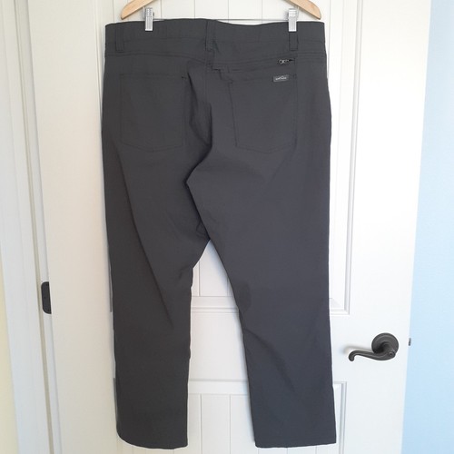 Eddie Bauer Pantalone Uomo Adventure Trek Nylon Grigio Antracite Taglia 40W x 30L - Foto 2 di 13