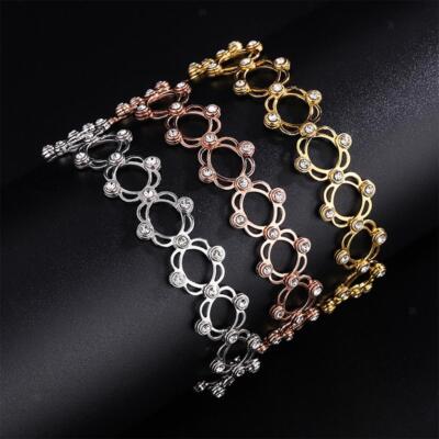 2-in-1 klappbares einziehbares Ring Armband Edelstahl