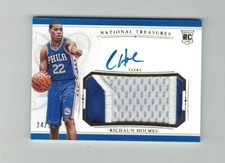 RICHAUN HOLMES 2015-16 Panini National Treasures ROOKIE PATCH AUTO #24/99 RPA RC