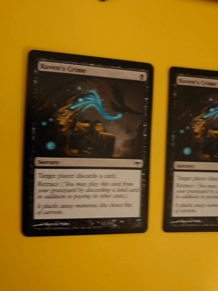 MTG Card.  Raven's Crime x2  Eventide Sorcery - Image 4 of 4