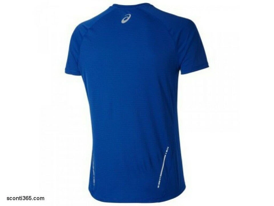 Asics Camiseta Ss Superior,Hombre - Artículo 110407-8129 (Airforce Blue Spiral ) - Imagen 2 de 2
