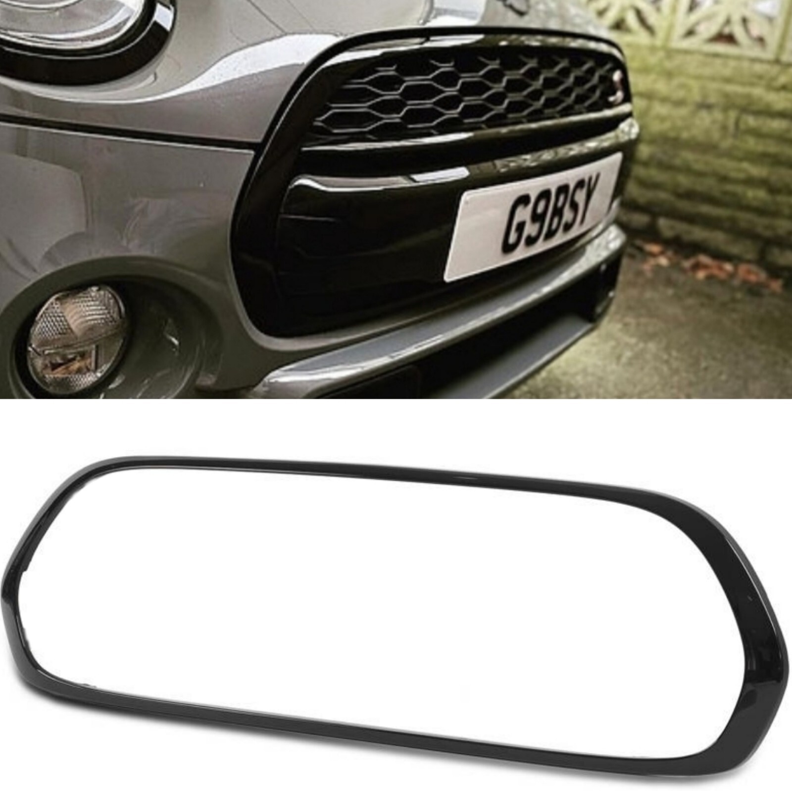 Copertura Per Paraurti Anteriore - 51117337796, Per Mini F55 F56 F57 S Hatchback 2014-2018 (Grigio Nero) - 6