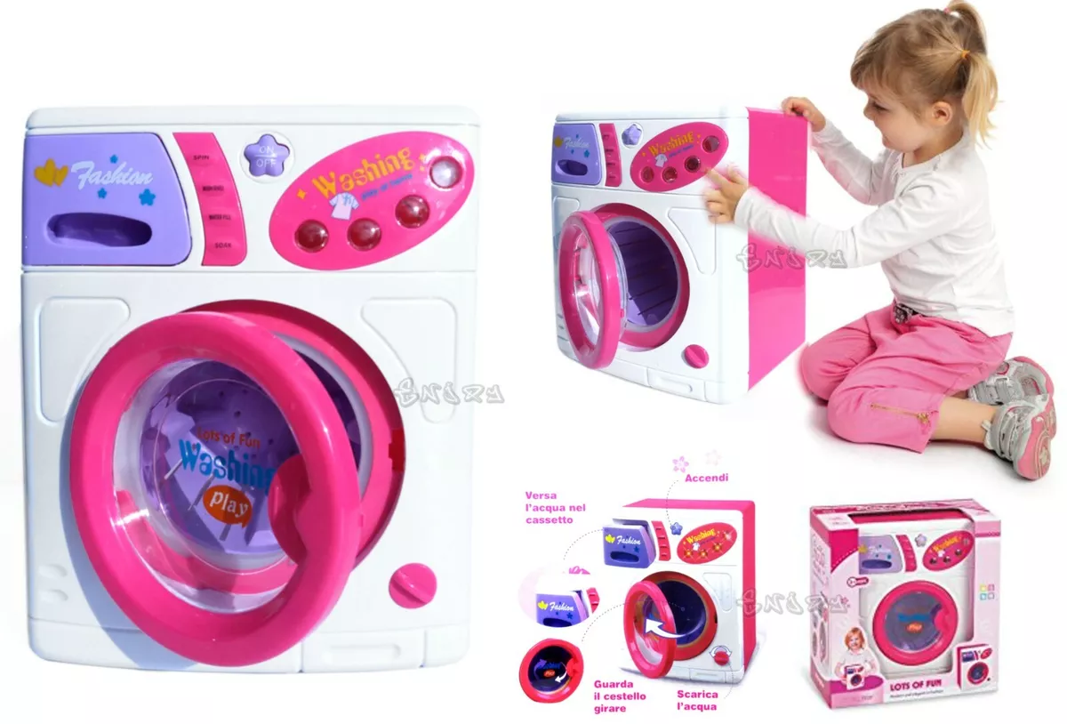 Machine Jouet Rose Lava Séchage Avec Lumières CM 23 X 19 Jouet Petite Fille