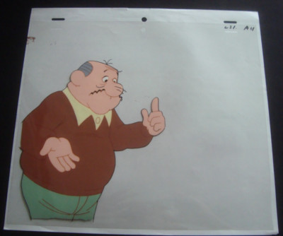 Dennis The Menace Production Animation Hand-Painted Cel of Mr. Wilson 1A