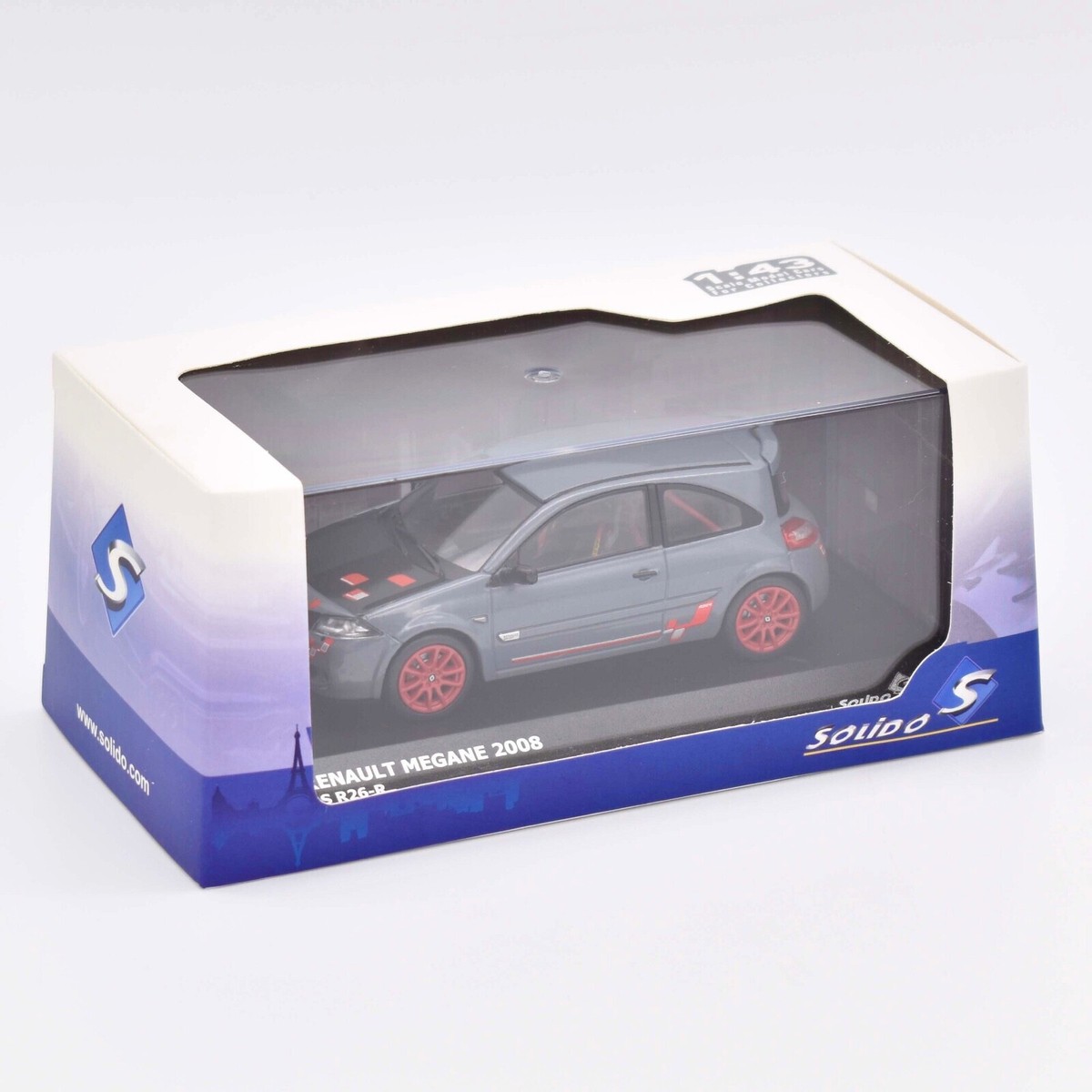 Renault Megane Rs Ii R26R Moonstone Grey 2009 Solido S4310203 1:43 Sport  Gris