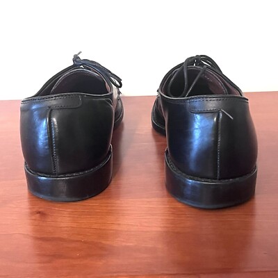 Allen Edmonds Riverside Black Captoe Derby Shoes Size 12 D  display picture 1