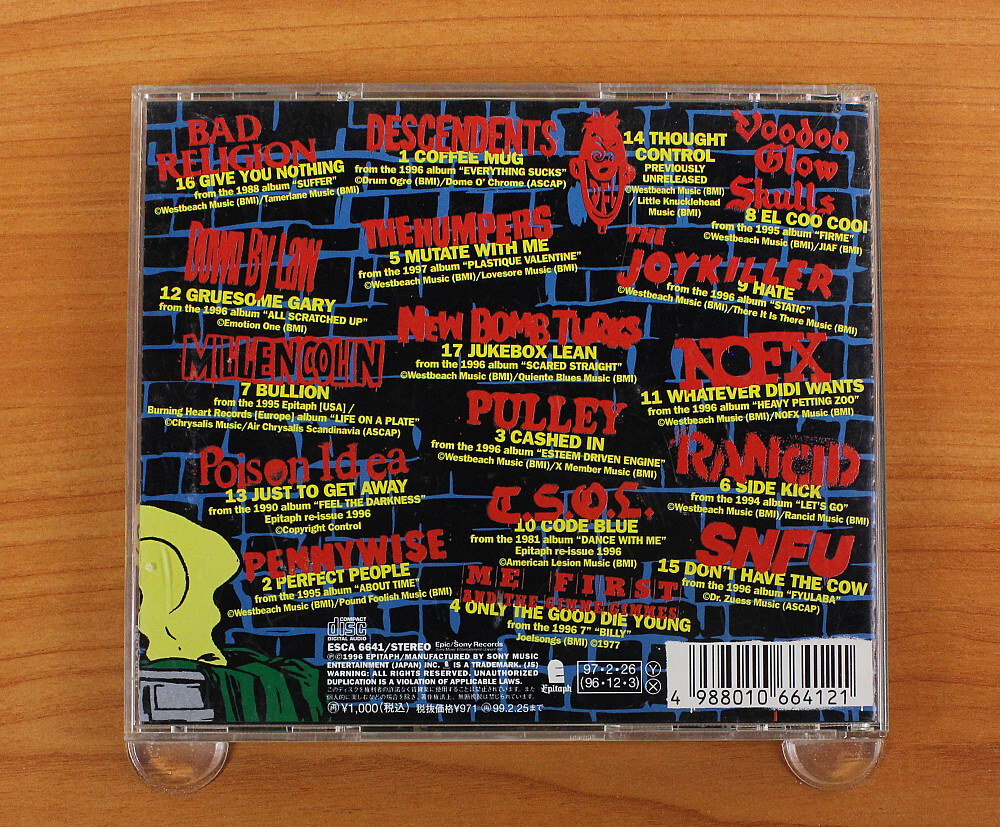 Various - Punk O Rama Vol. 2 CD (Japan 1997 Epitaph) ESCA 6641 | eBay