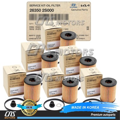 #ad ⭐GENUINE⭐ Engine Oil Filters 6PACK for 2020 2024 Hyundai Kia 2.5L 263502S000 $67.89