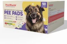 PETSWORLD Health Monitoring Dog Pee Pads – 37x54 Inch, 25 Count 3XL Color