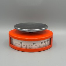 Rara bilancia per lettere design pop art anni 70 SENZA orologio Europa arancione vintage retrò BUONA