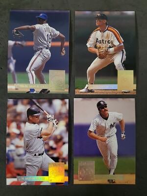 Lot (4) 1994 Donruss Baseball Gold Special C RipkenJr D Goodin J Bagwell W Boggs