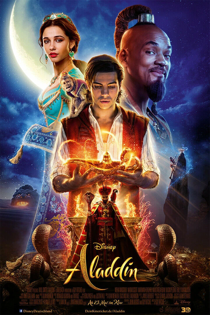 360617 Aladdin 2019 Movie Art Decor Wall Print Poster
