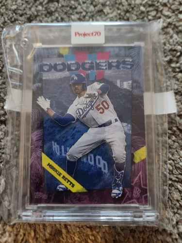 Topps Project 70 Card 1 Mookie Betts by Ben Baller Print Run 9,965 LA Dodgers
