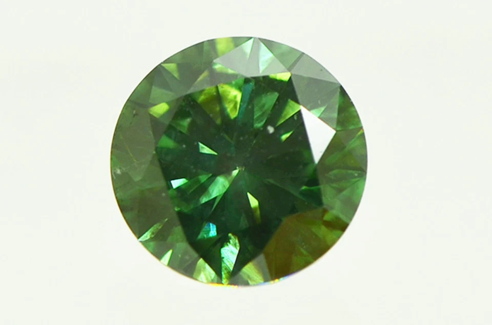 Green Diamond Round Shape Fancy Color 2 ct Natural VS2 Loose Certified Enhanced - Image 2 of 4