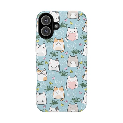 Cute Cat Phone Case, Kawaii Cat Lovers Mobile Cover - 第 28/277 張圖片