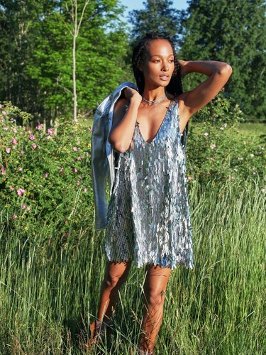 Rainbow Sequin Mini Party Dress size 