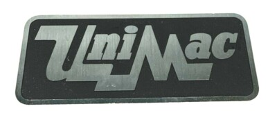 #ad New Adhesive Backed UniMac Name Plate Heavy Duty 7quot; X 3quot; $12.79