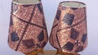 Rare vintage Hawaiiana nara wood angelfish table lamps minty condition — photo 4
