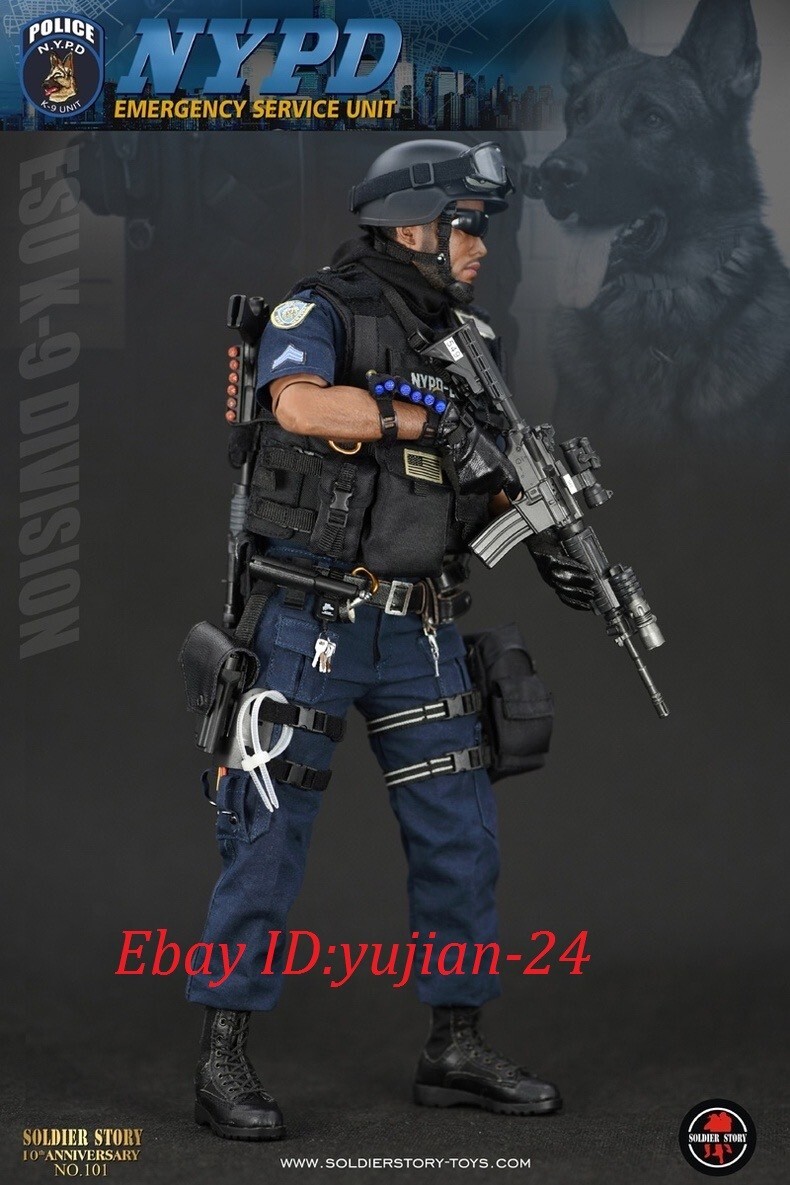 1/6 SoldierStory SS101 New York City Police NYPD ESU K-9