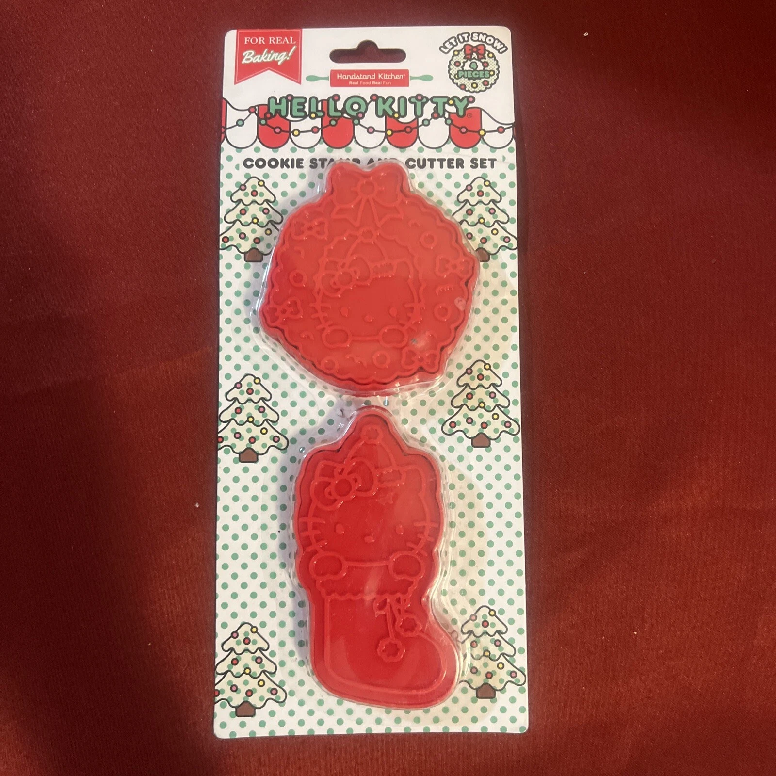 Handstand Kitchen Hello Kitty Cookie Stamp and Cutter