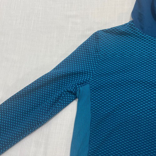 Under Armour Hoodie Girls Pullover Youth Size L Lightweight Heatgear Teal Blue - Picture 8 of 22