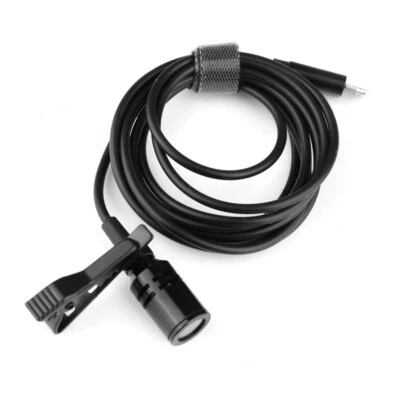 1.5M Mini Lavalier Clip-on Lapel Mic Microphone For Apple iPhone PC Recording