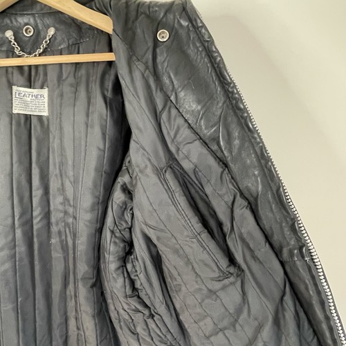 Vintage 60er 70er Boston Fidelity Lederjacke Motorrad Biker Punk Rocker Herren 44 - Bild 20 von 22