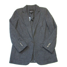 NWT J.Crew Alfie Blazer in Dark Heather Gray Italian Knit Wool Blend Jacket 6
