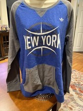 Adidas Long Sleeve Multi Color New York Graphic Sweatshirt XL