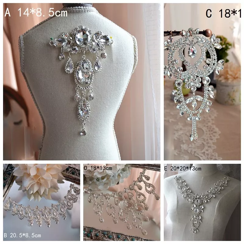 Diamante top shoulder applique