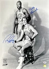 Rick Barry & Nate Thurmond Signed Golden State Warriors 16x20 Photo PSA AE46723